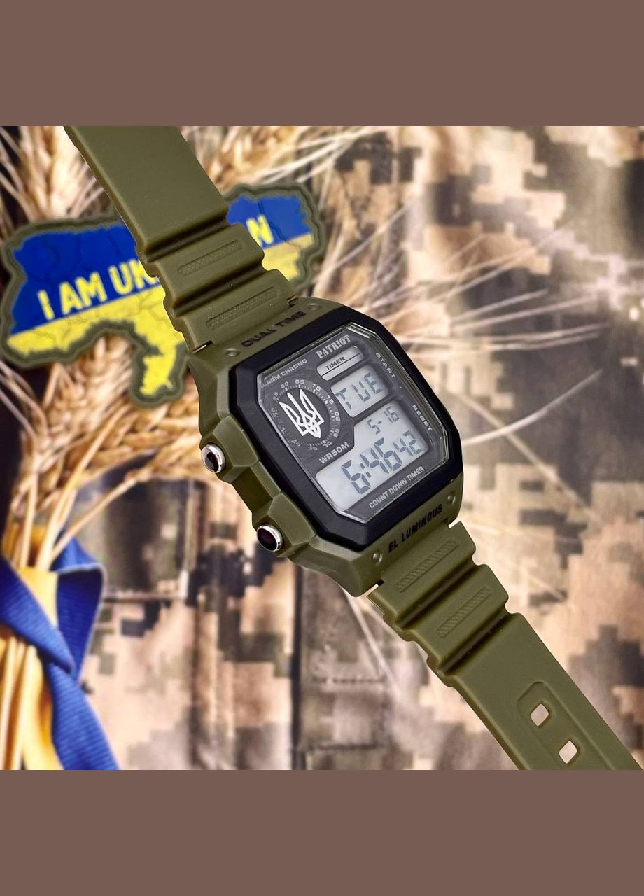 010AGUASI Трезубец серебро Зеленые + Коробка Patriot (341336282)