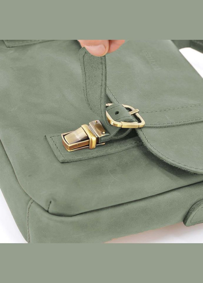 Мужская сумка портфель на плечо с ручкой RE-6008-3md зеленая TARWA (315340938)