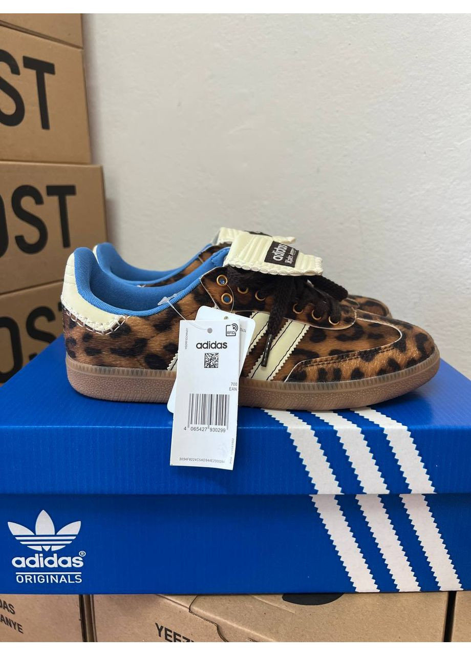 Комбіновані Осінні кросівки чоловічі adidas samba wales bonner x samba pony leopard адідас самба No Brand