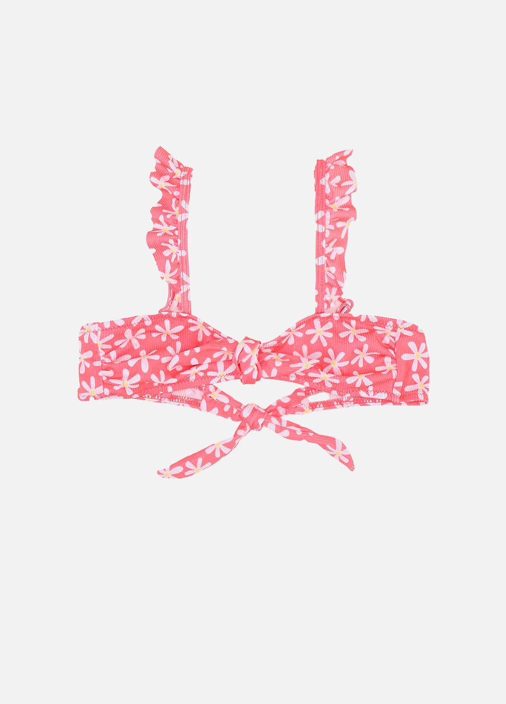 Коралловый летний купальник для девочки цвет коралловый цб-00276621 No Brand