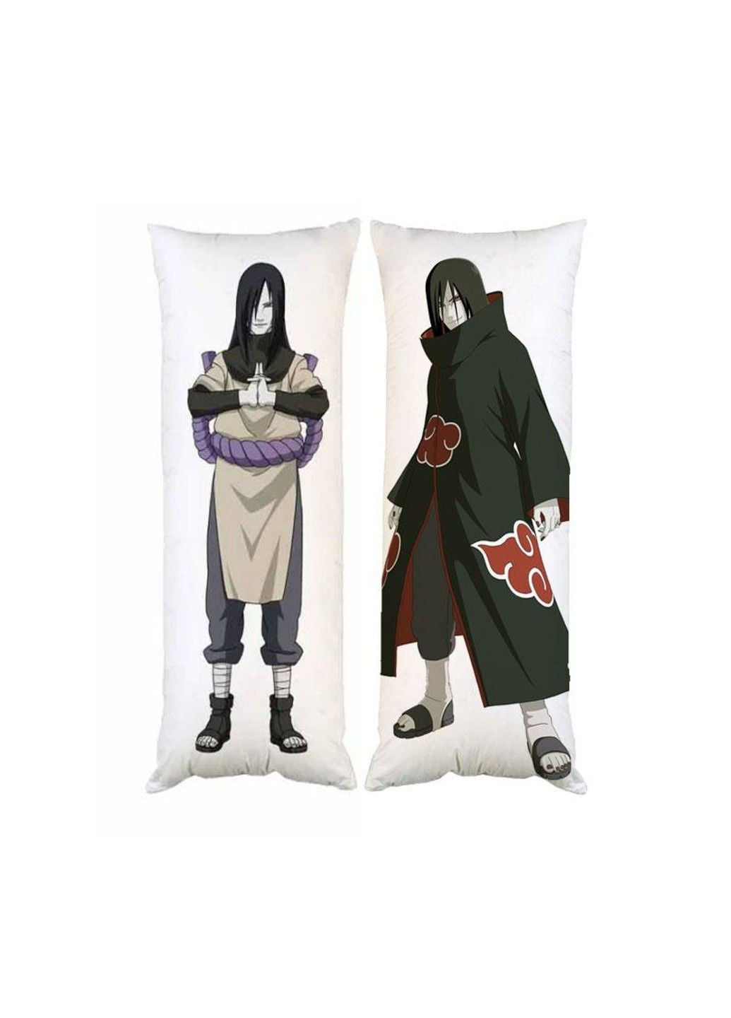 Подушка дакімакура Акацукі Аніме Наруто Орочімару декоративна ростова подушка для обіймання двостороння No Brand (329432643)