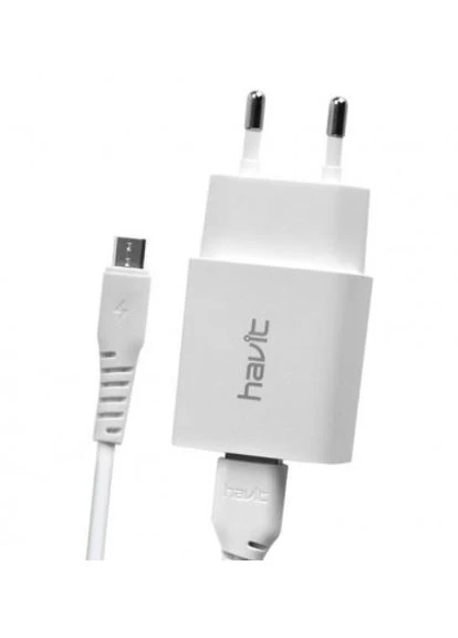 Сетевое зарядное устройство для телефона + кабель MicroUSB Android HV-ST900 |2USB, 2.1A| Havit (337351725)