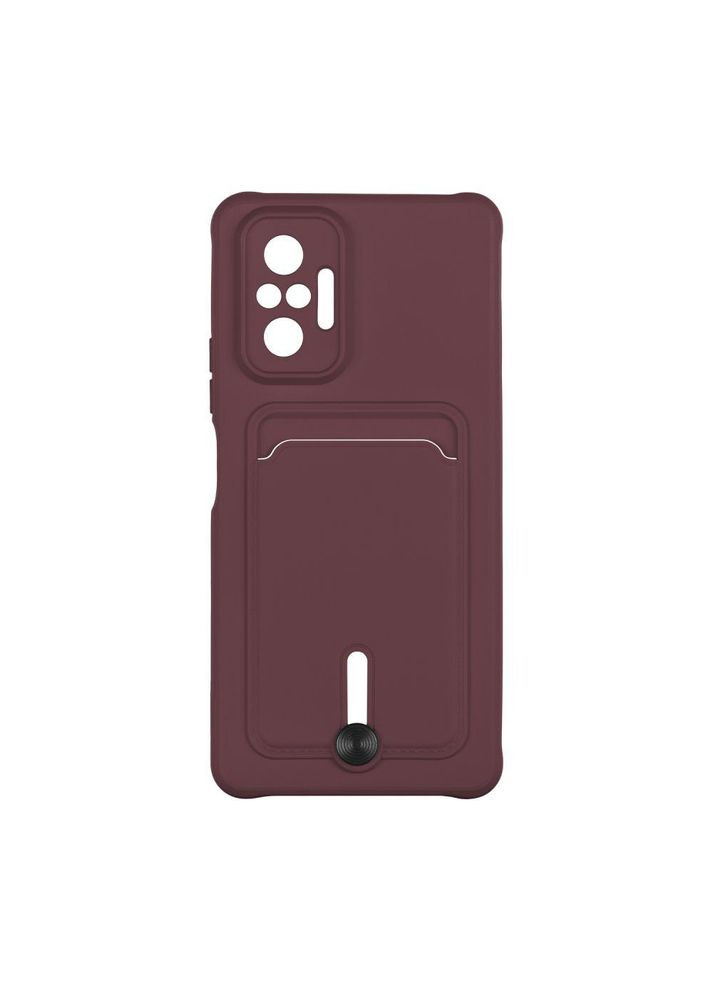 Чохол Colorfull Pocket Card для Xiaomi Redmi Note 10 Pro/10 Pro Max 4G Maroon Epik (304732744)