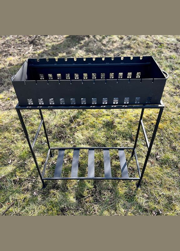 Мангал сварной "Патриот" 4 мм + 8 шампуров Boro (346534954)