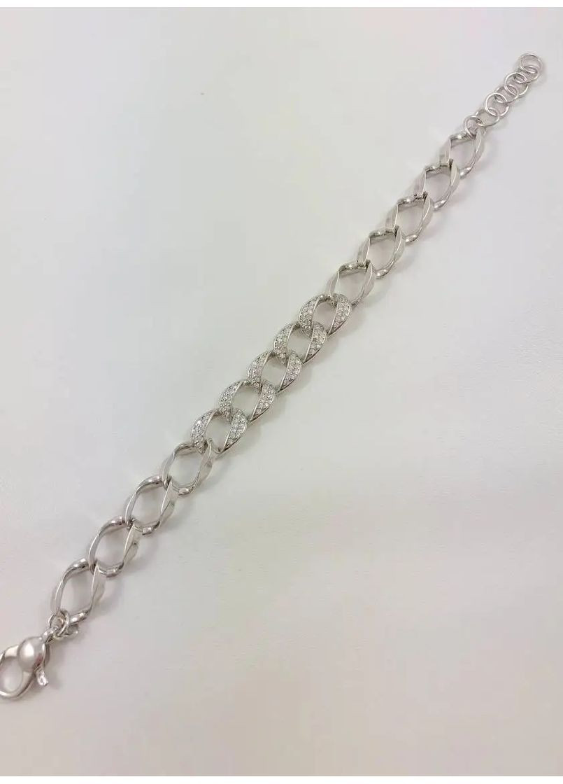 Браслет срібний з цирконієм BCAPD03-AL No Brand Браслет (370161668)