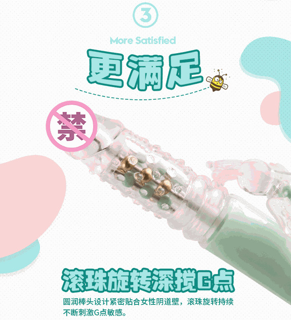 Вібратор кролик пульсатор подвійний секс машина з рухом SuperFly вагінальний для клітора Рожевий Lovetoy (303895567)