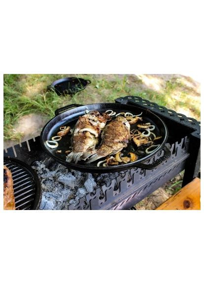 Котел туристический чугунный азиатский с крышкой-сковородкой 15 л (KA15-2) Brizoll чавунний азіатський з кришкою-сковородою 15 л (370892312)