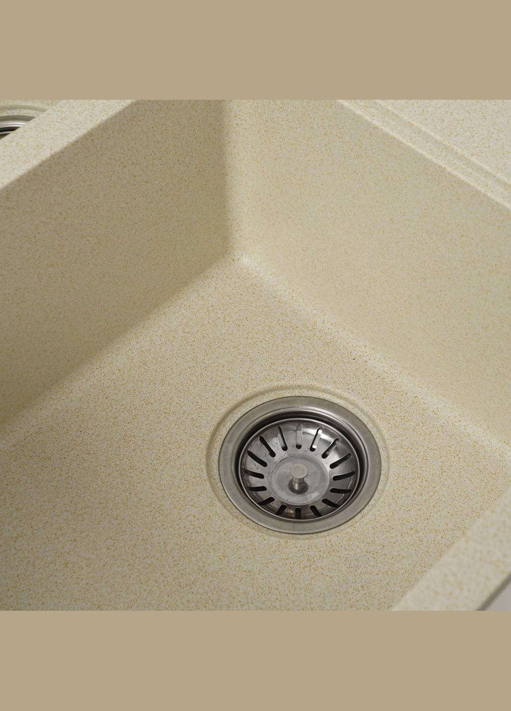 Гранітна мийка для кухні 7850 HARMONY матова Пісок Platinum (269795643)