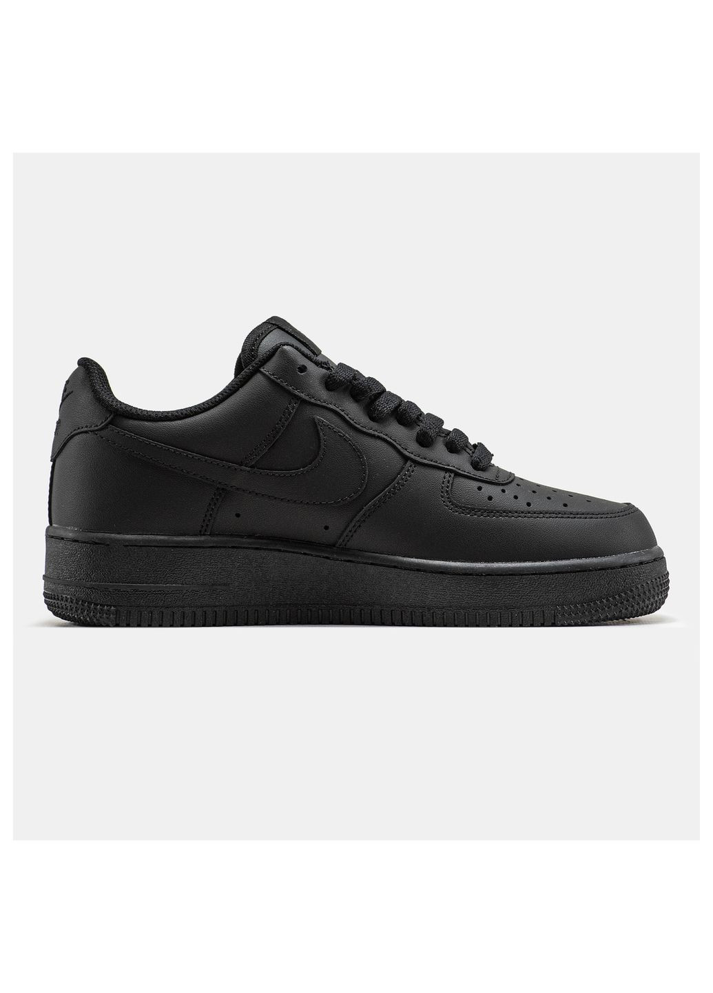 Чорні Осінні кросівки чоловічі black, вьетнам Nike Air Force 1