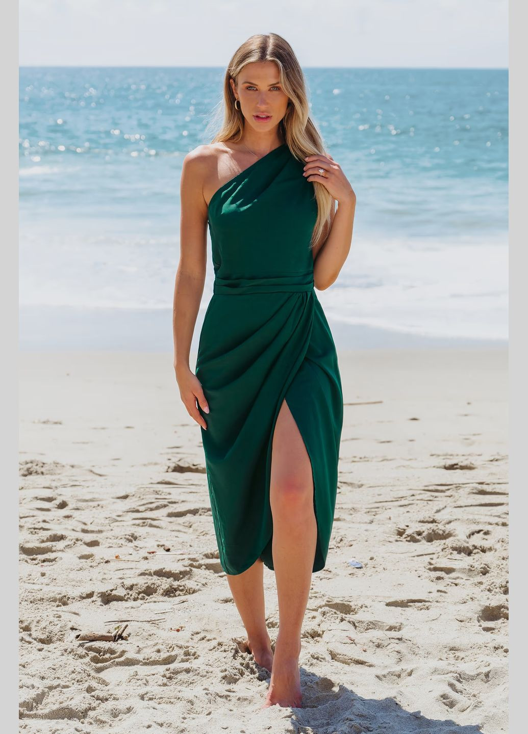 Изумрудное повседневный платье CUPSHE однотонное