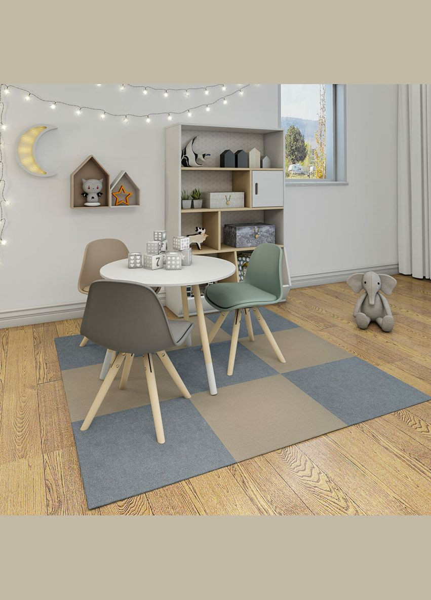 Самоклеюча плитка під ковролін бежева 600х600х4,5мм SW-00001290 No Brand (316050998)