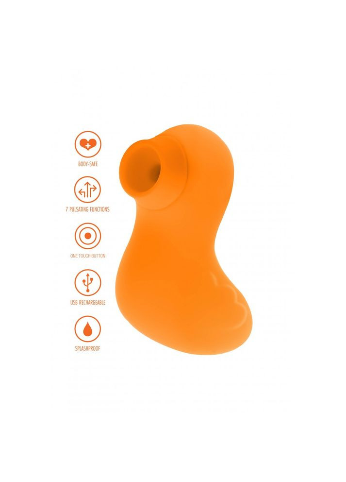 Вакуумный стимулятор клитора в виде уточки Toy Joy, желтый No Brand (303883236)
