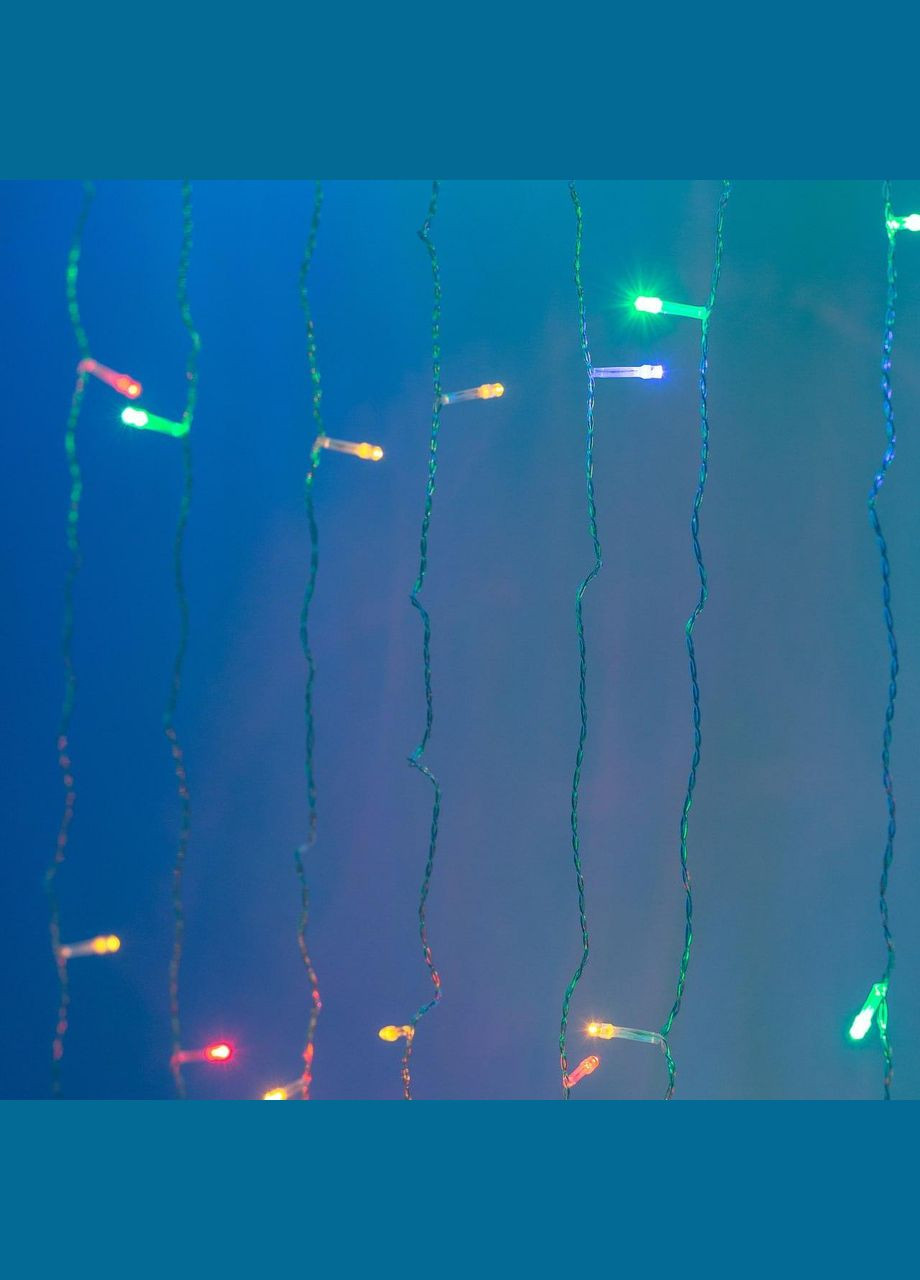 Гірлянда штора світлодіодна GarlandoPro 160LED 8 ліній 1,5х1,5 м гірлянда на штору ZWM2160LEDML Garlando (306849456)