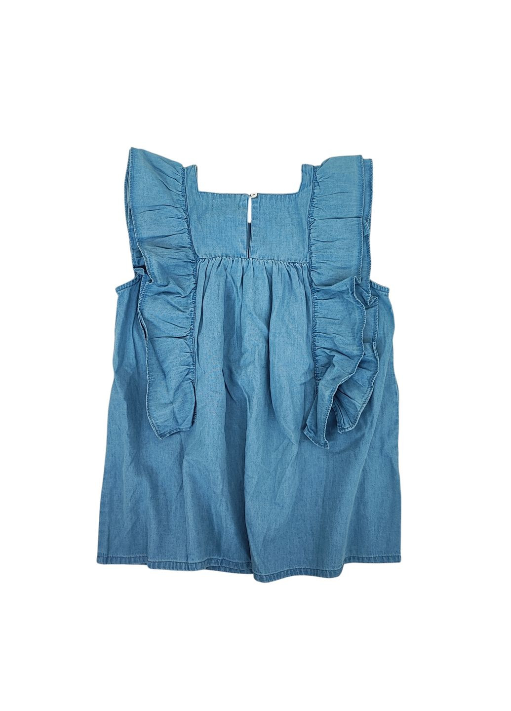 Голубая однотонная блузка Zippy демисезонная