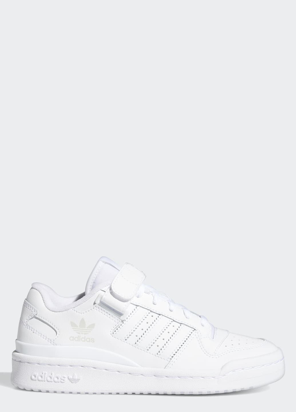 Білі всесезонні кросівки forum low adidas