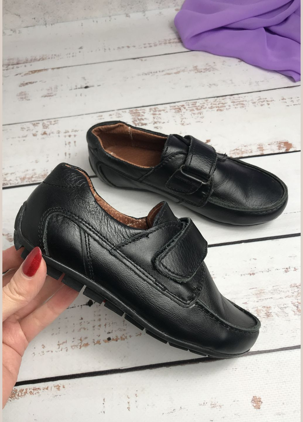 Туфлі дитячі для хлопчика Чорний (818) Dexfern (347236244)