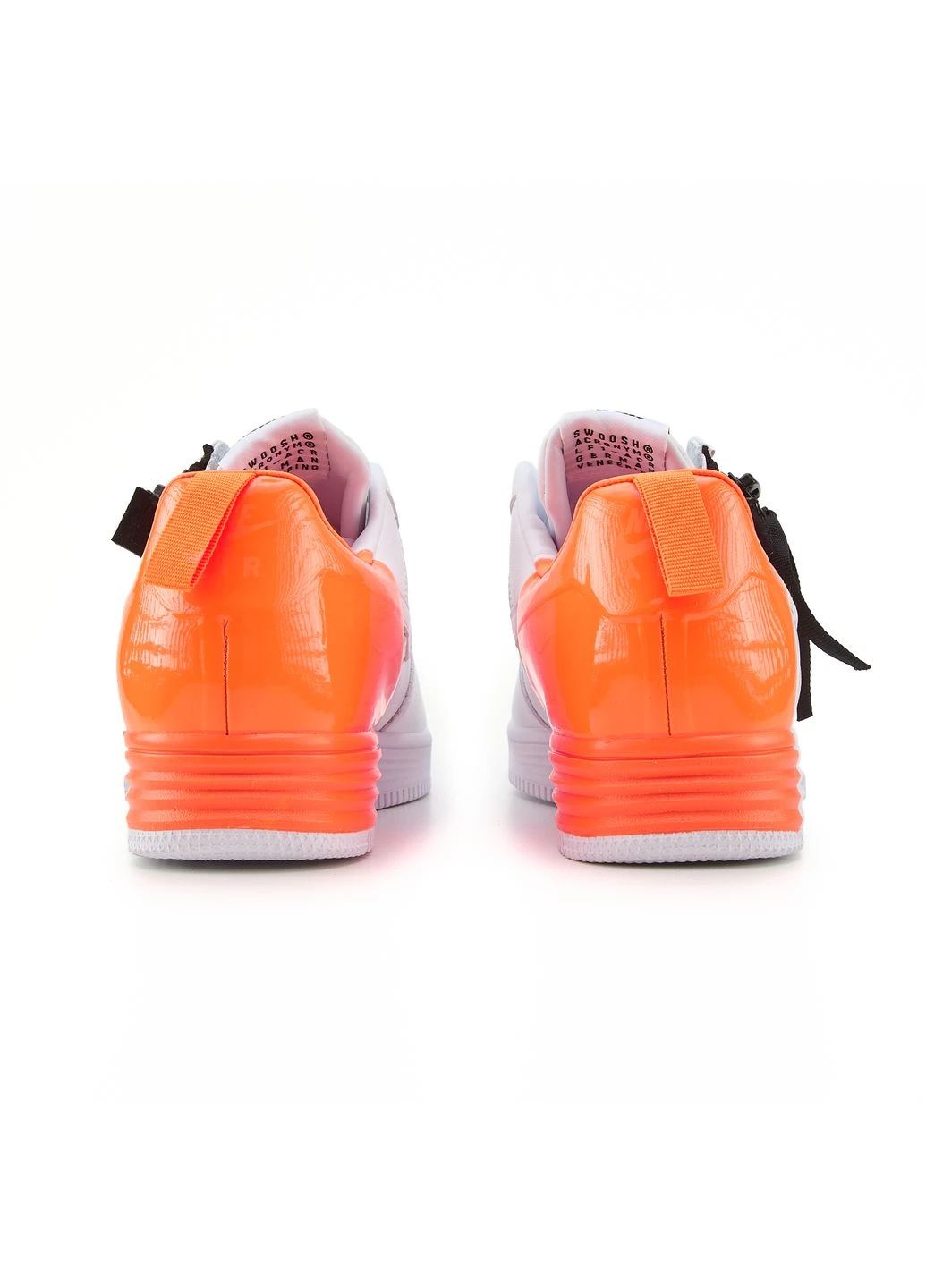 Белые летние кроссовки nike lunar force 1 low acronym white bright crimson найк аир ретро No Brand