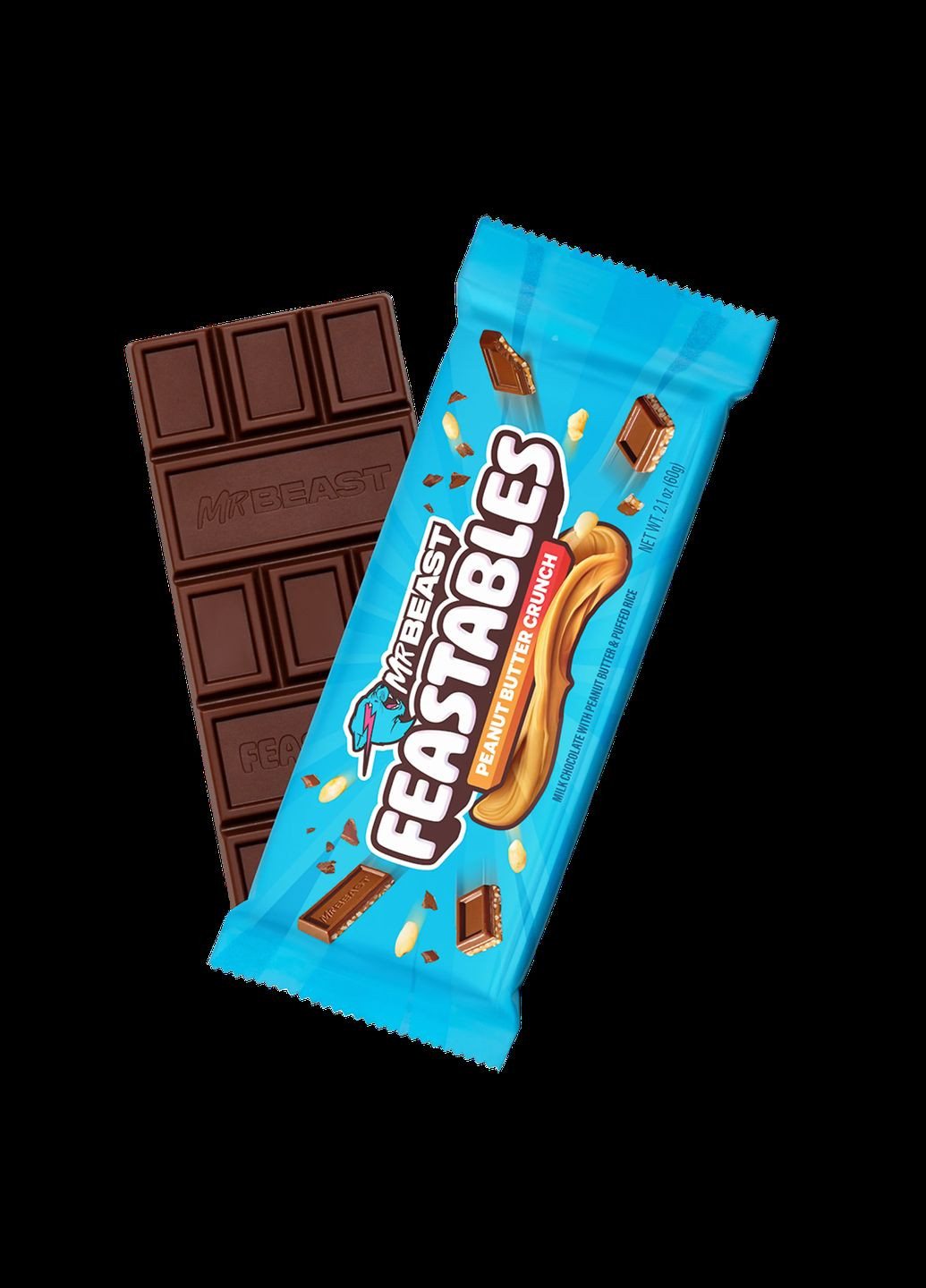 Mr Beast Bar, Peanut Butter crunch 60g Feastables (317045824)