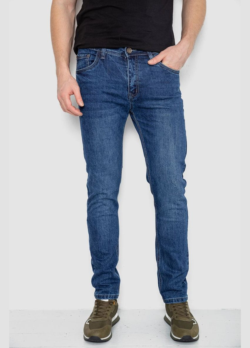 Синие демисезонные прямые джинсы мужские демисезонные синие с потертостями размер 29 (sku_243r8111) Ager