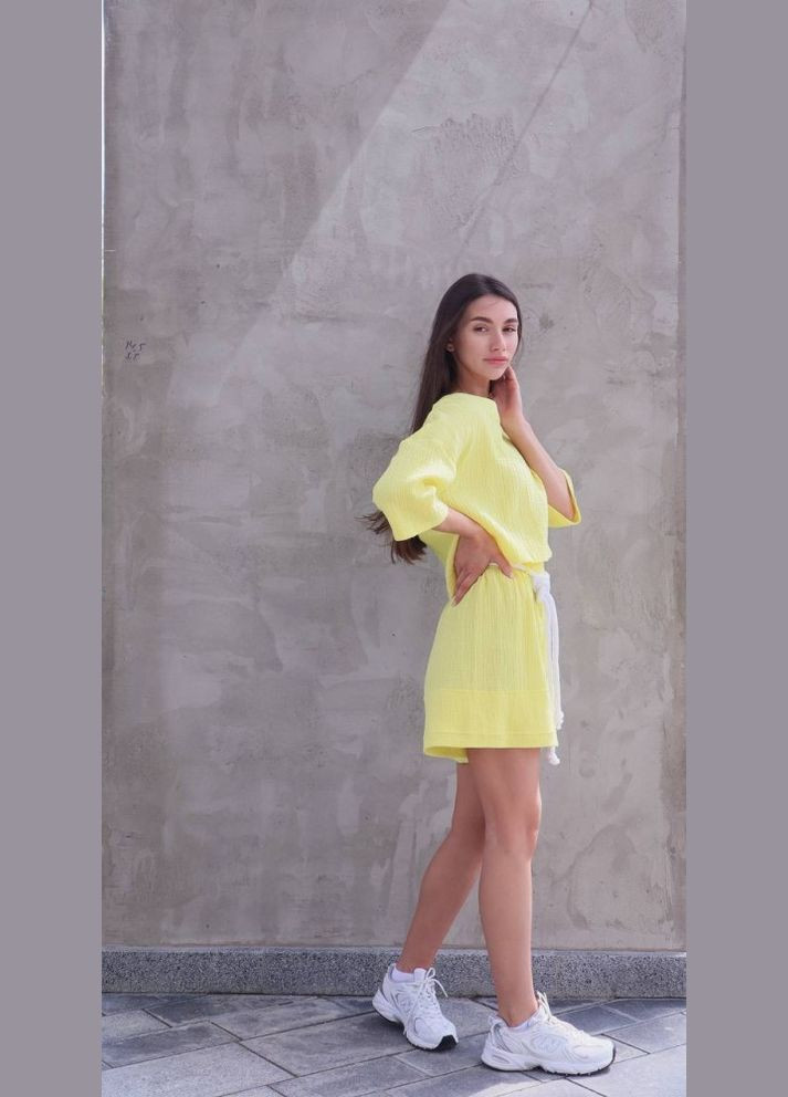 Жіночий комплект з мусліну Reload - Summer, жовтий No Brand (322701092)