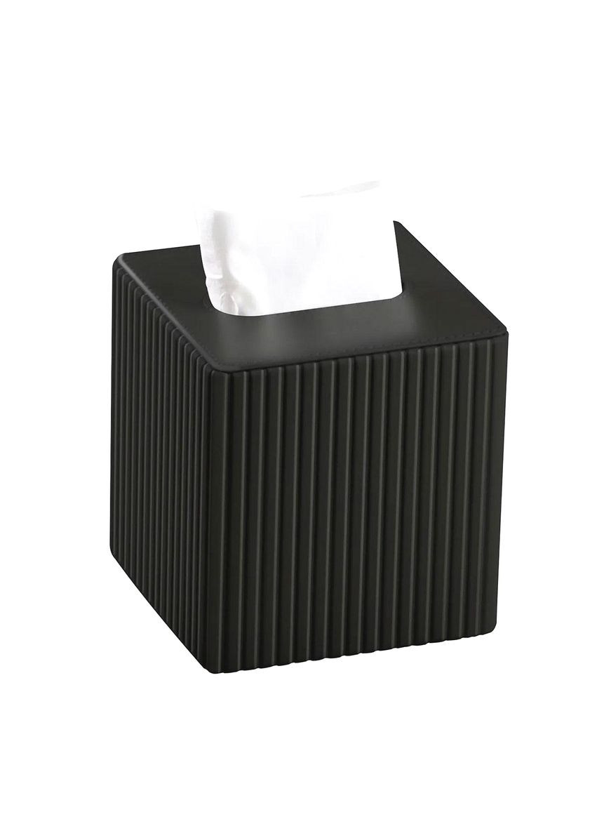 Салфетница из эко кожи черная органайзер для салфеток стильный контейнер для стола ProDobro (364192738)