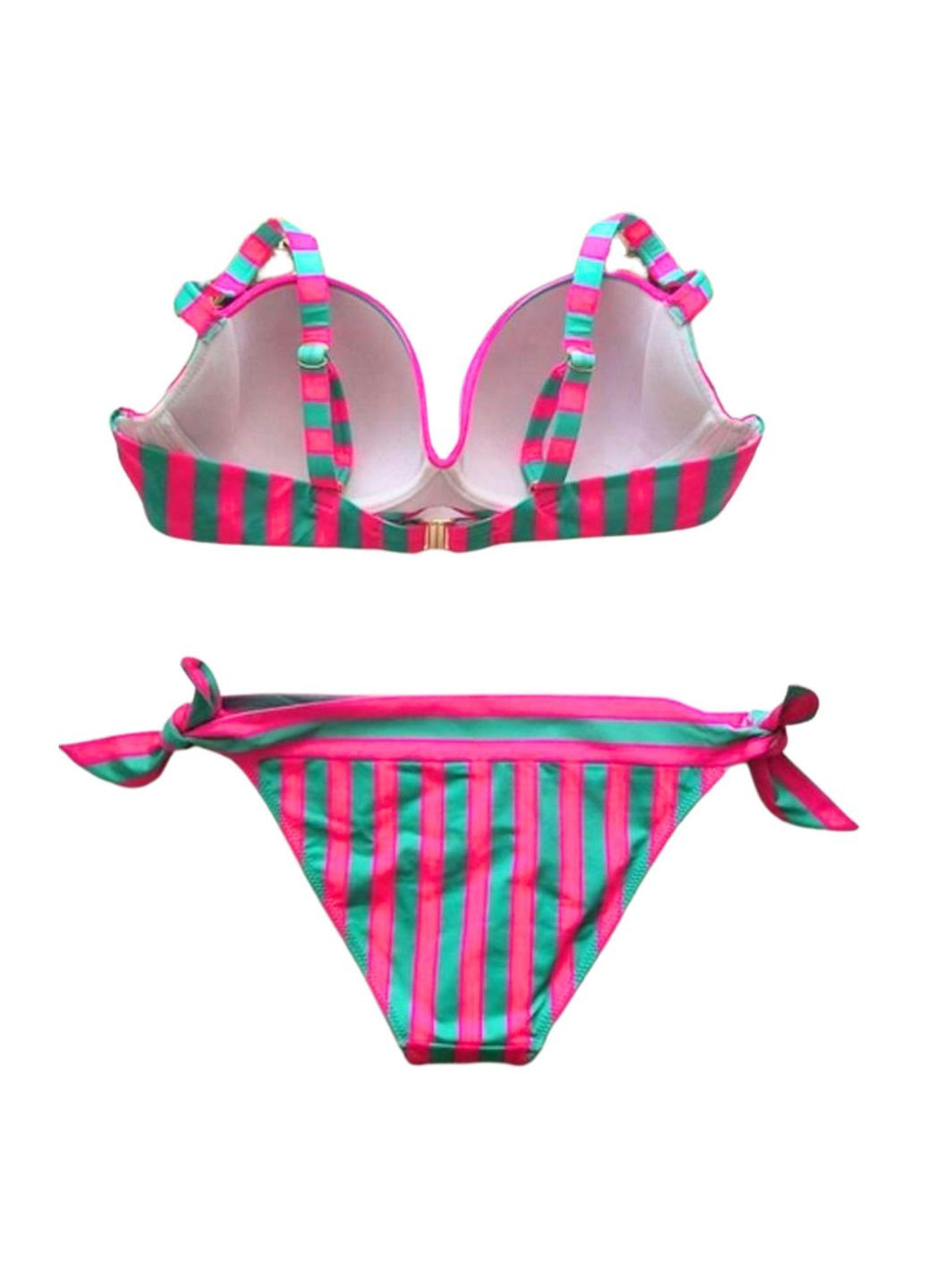 Розовый раздельный купальник розовый в полоску angela bsg - 014 Toccata