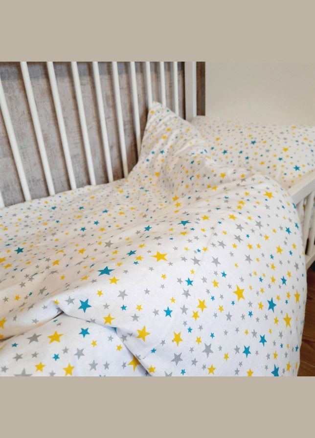 Комплект постельного белья в кроватку Stars фланель детский 112х147 см (94337884) SoundSleep (308071889)
