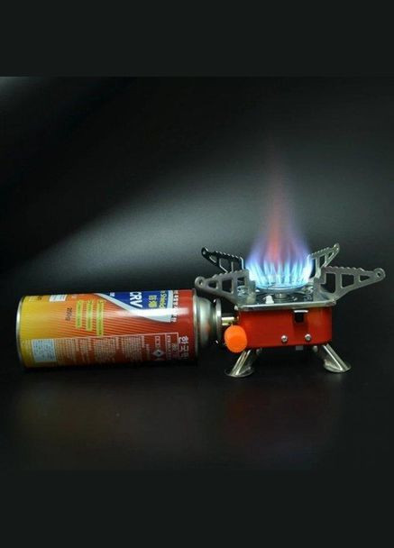 Плита газова туристична Kovar K 202 похідна міні плитка для кемпінгу з п'єзопідпалом портативна газова пічка Червона No Brand (315517349)