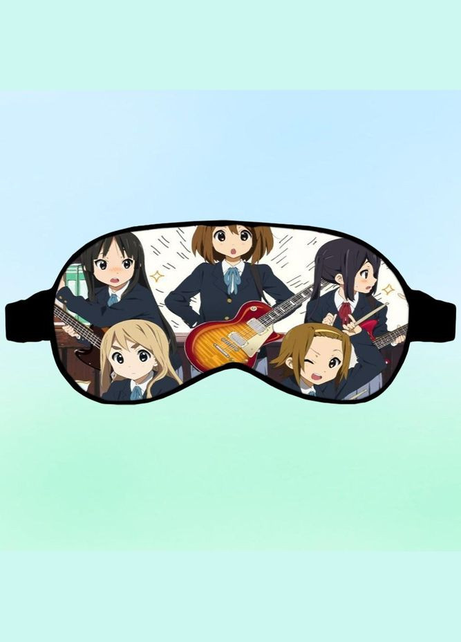 Маска для сна Аниме Кей-Он #0006 черная No Brand (315046726)