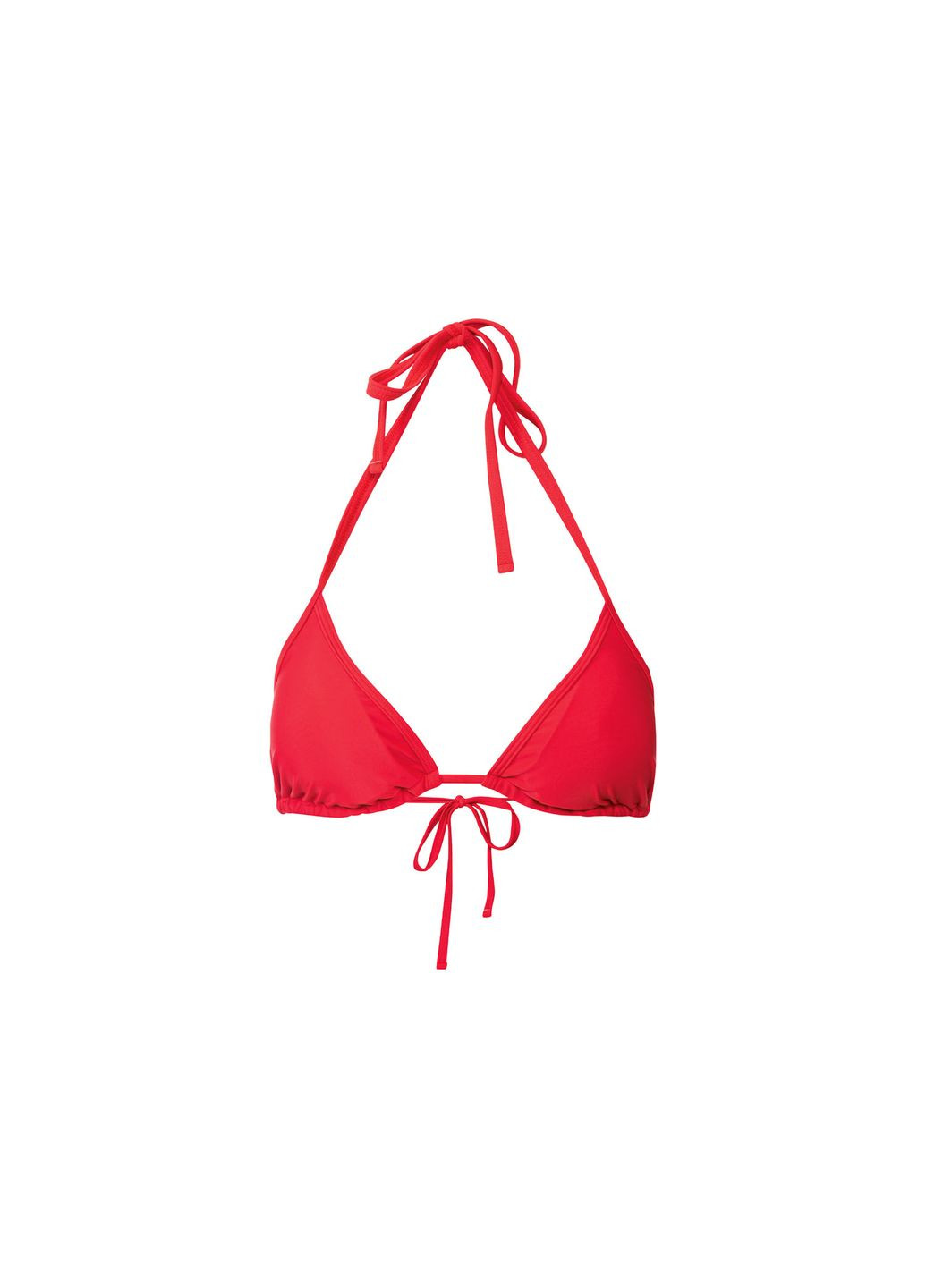 Красный купальник раздельный на завязках для женщины 371920 Esmara С открытой спиной, С открытыми плечами