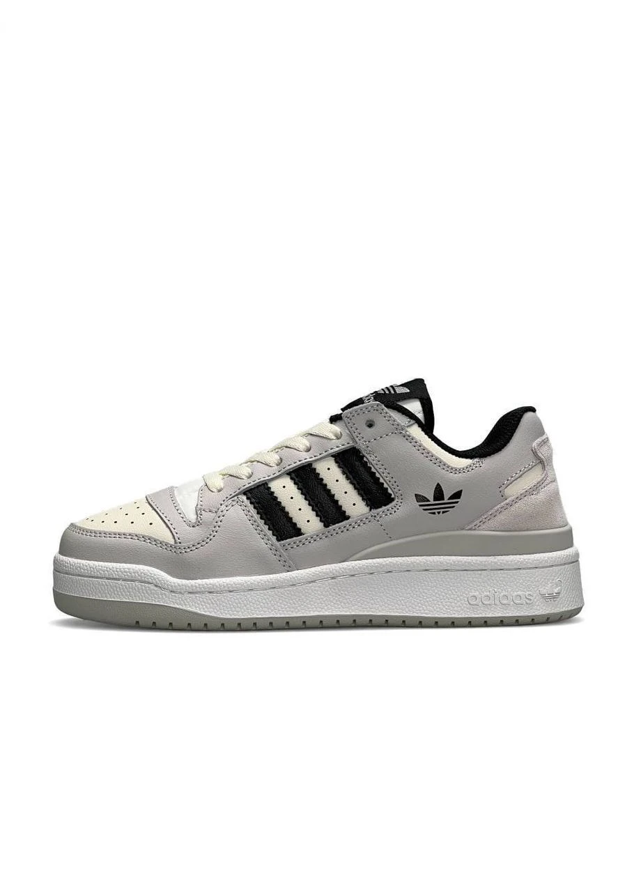 Кросівки жіночі White Grey Black New No Brand Forum 84 Low сірі демісезони (402337086)