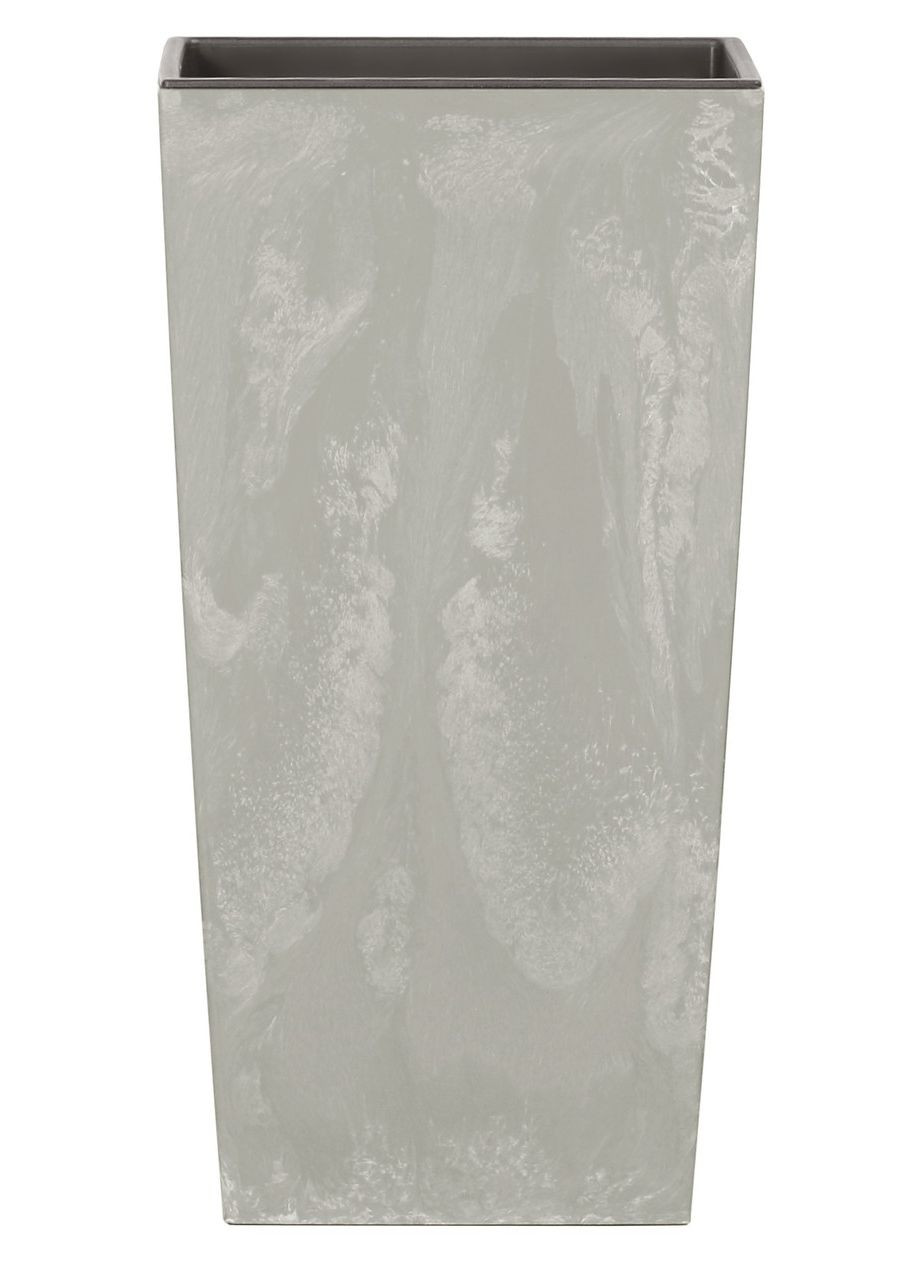 Горщик з кашпо для рослин 2в1 URBI SQUARE BETON 8/16.3 л Prosperplast (329407983)