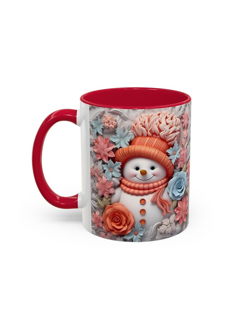 Чашка з принтом "Сніговичок" No Brand (368864881)