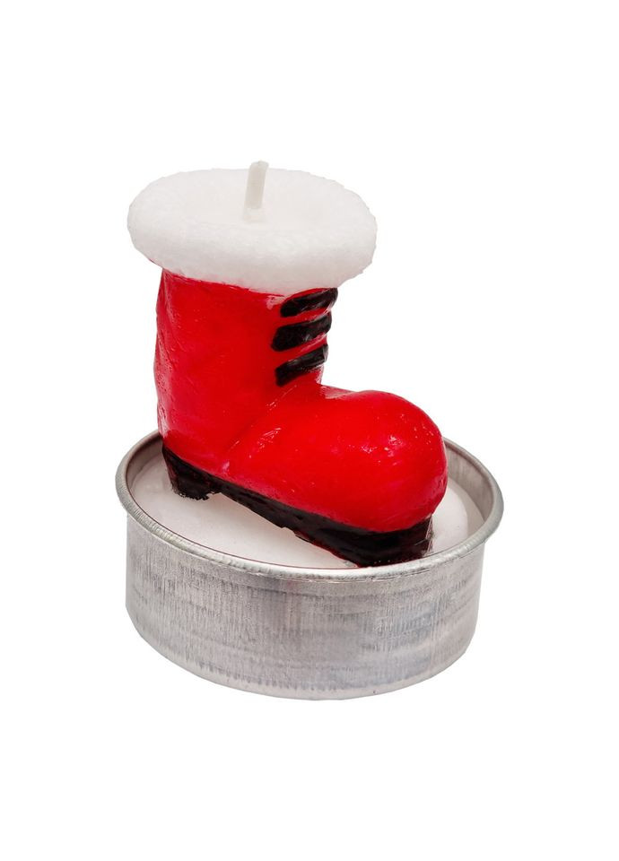 Новогодняя свеча "Сапожок" 10 77 4 размер свечи 3,5х5 см Bambi (364127563)