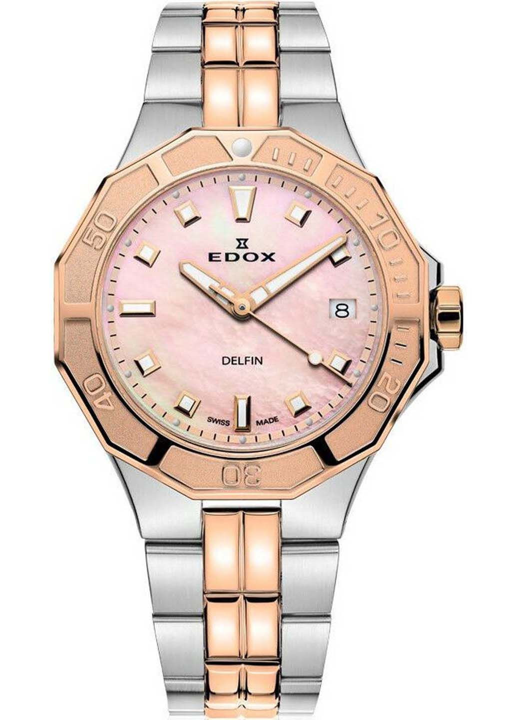 Часы Delfin Diver Date Lady 53020 357RM ROR Edox (299382101)