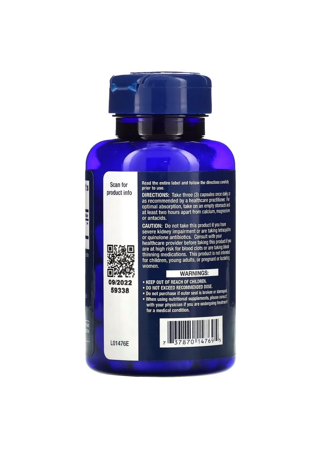 Витамины и минералы Strontium 750 mg, 90 вегакапсул Life Extension (293415652)