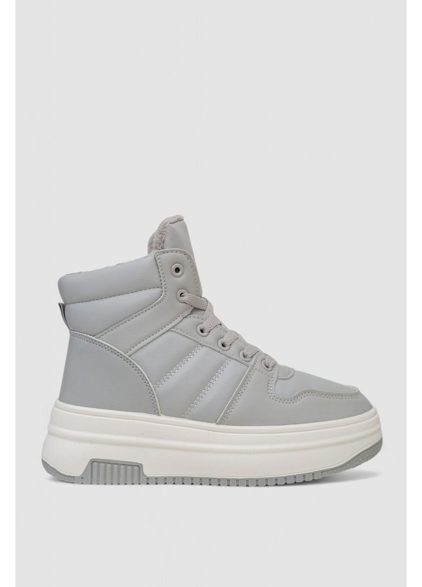 Кросівки жіночі зимові на хутрі, колір чорний, 248RAM022 Stilli сірі всесезони (369971990)