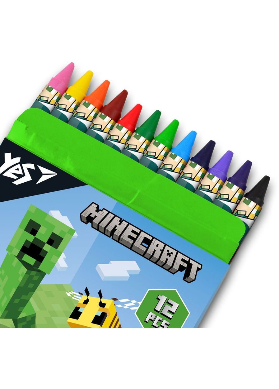 Олівці Minecraft, воскові, 12 кольорів () Yes 590142 (337471074)