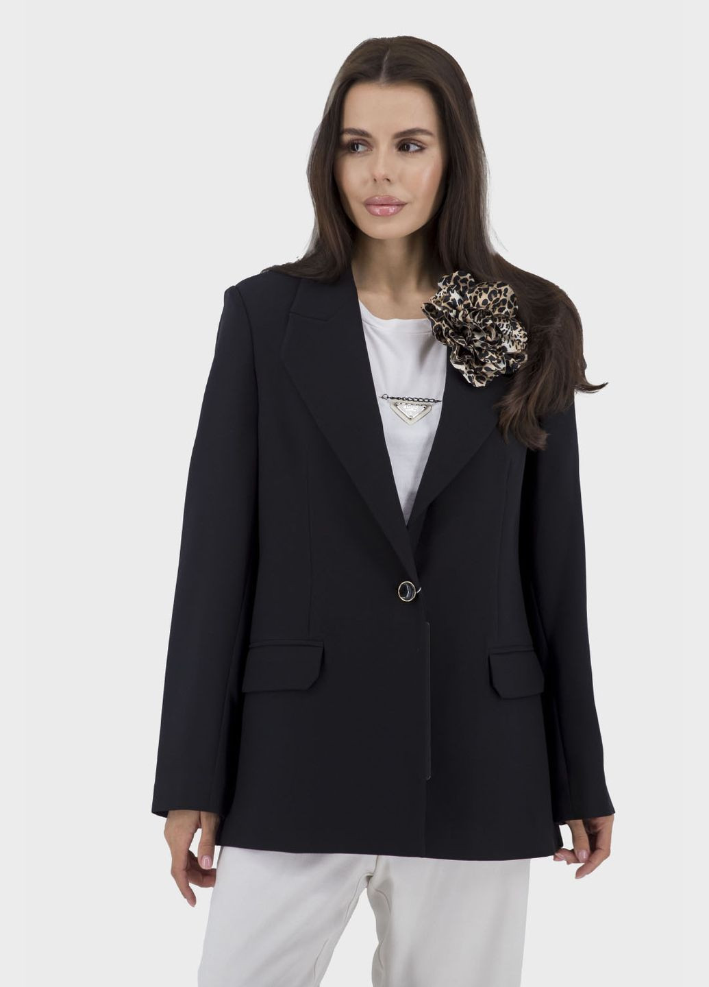 Черный женский женский пиджак (, ), 47901 Maryland однотонный - всесезон