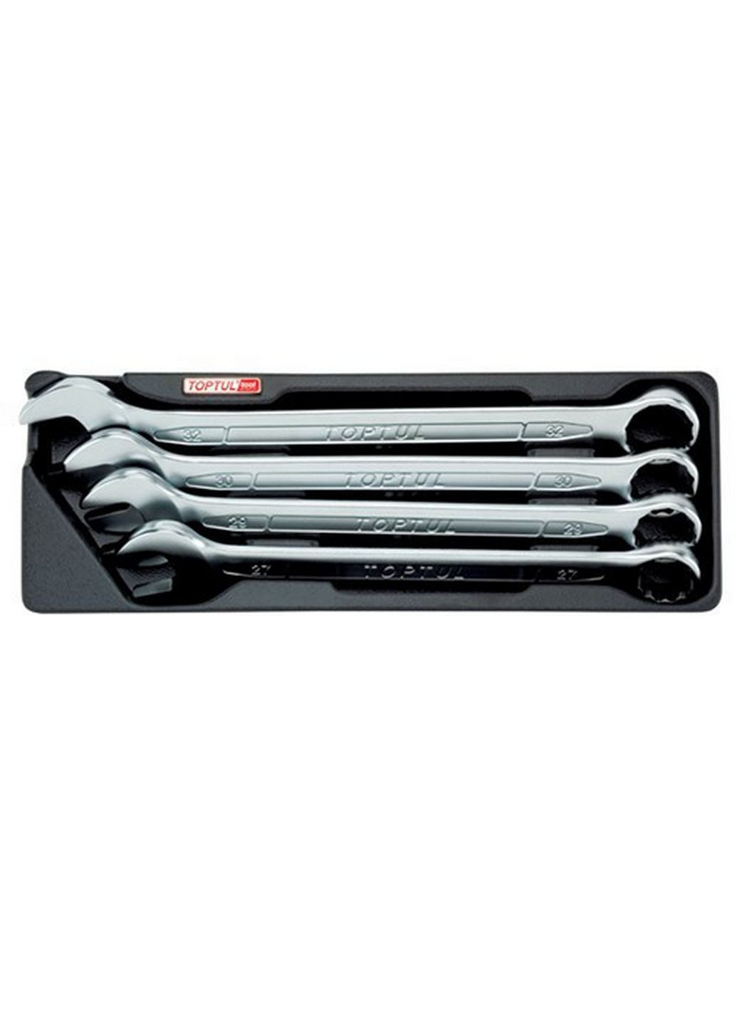 Комплект ріжково-накидних ключів 27-32мм 4од.(у ложементі) TOPTUL (289462023)