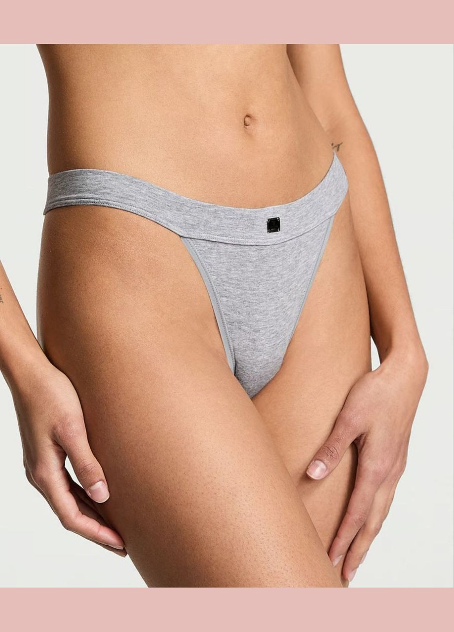 Трусики сірі Victoria's Secret танга (329724508)