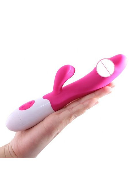 Набір — жіночий кліторальний вібратор Lover зі стимулятором точки G з інтимним лубрикантом Полуниця No Brand (340914834)