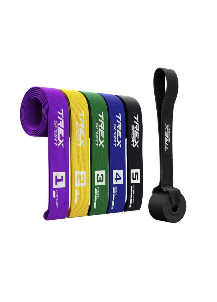 Набір резинок для фітнесу TX-005PBA 5в1 set A TREX Sport (361951461)