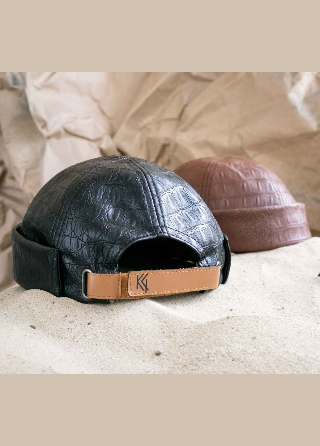 Преміум Феска/докер екошкіра пітон (Каштан) Kent&aver 13939 (311505785)