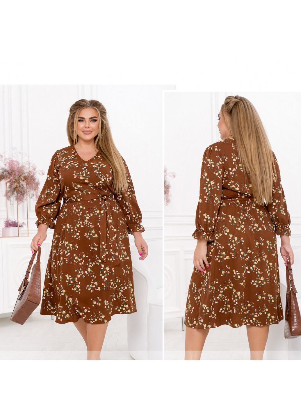 Коричневое платье Liton