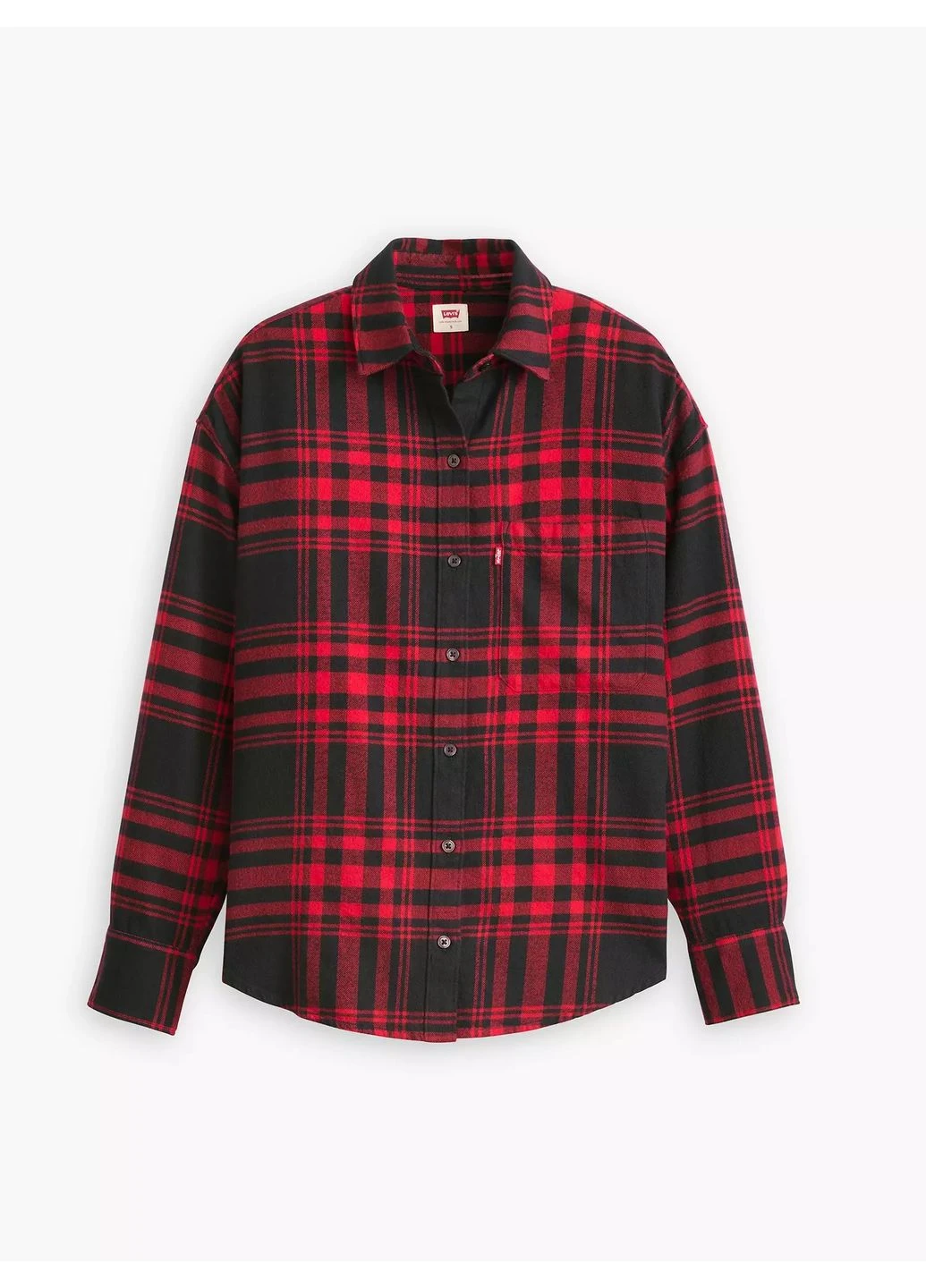 Красная кэжуал рубашка в клетку Levi's