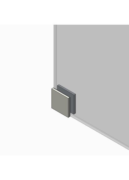 Двері в нішу SR SD02-140x200-TR-01 прозоре скло Easy Clean 8мм, хром (KR5383) KOER (325478049)