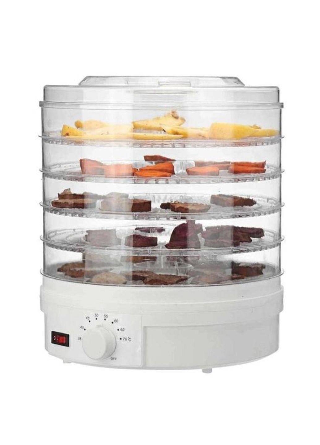 Электрическая сушилка для овощей фруктов мяса 800W овощесушилка дегидратор сушильный аппарат 5 ярусов Белая Zepline ZP-029 (305575293)