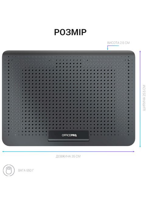 Подставка CP500B Black OfficePro (307932102)