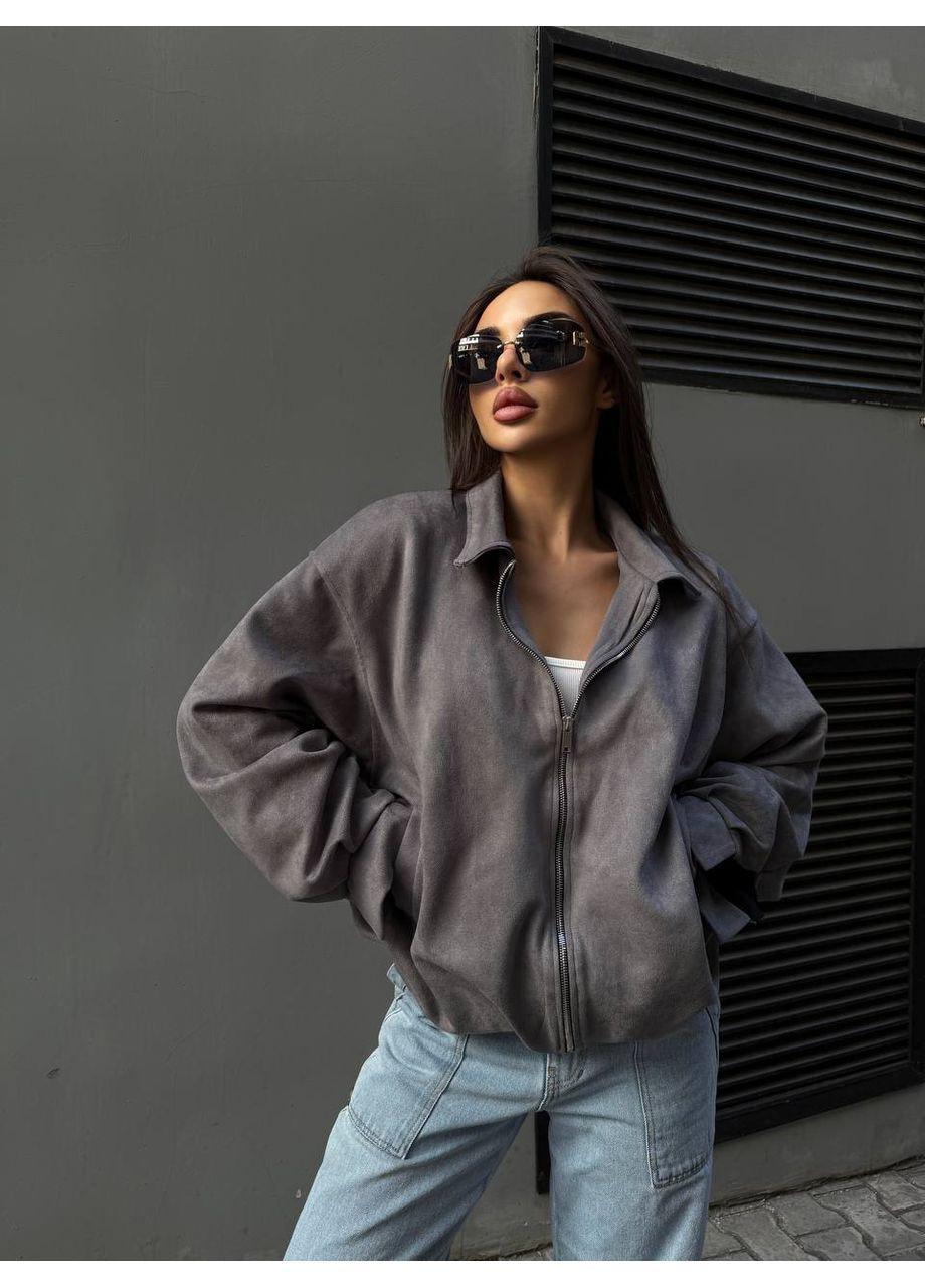 Крутезний бомбер з високоякісної замші Україна пілот (авіатор) на блискавці (361044163)